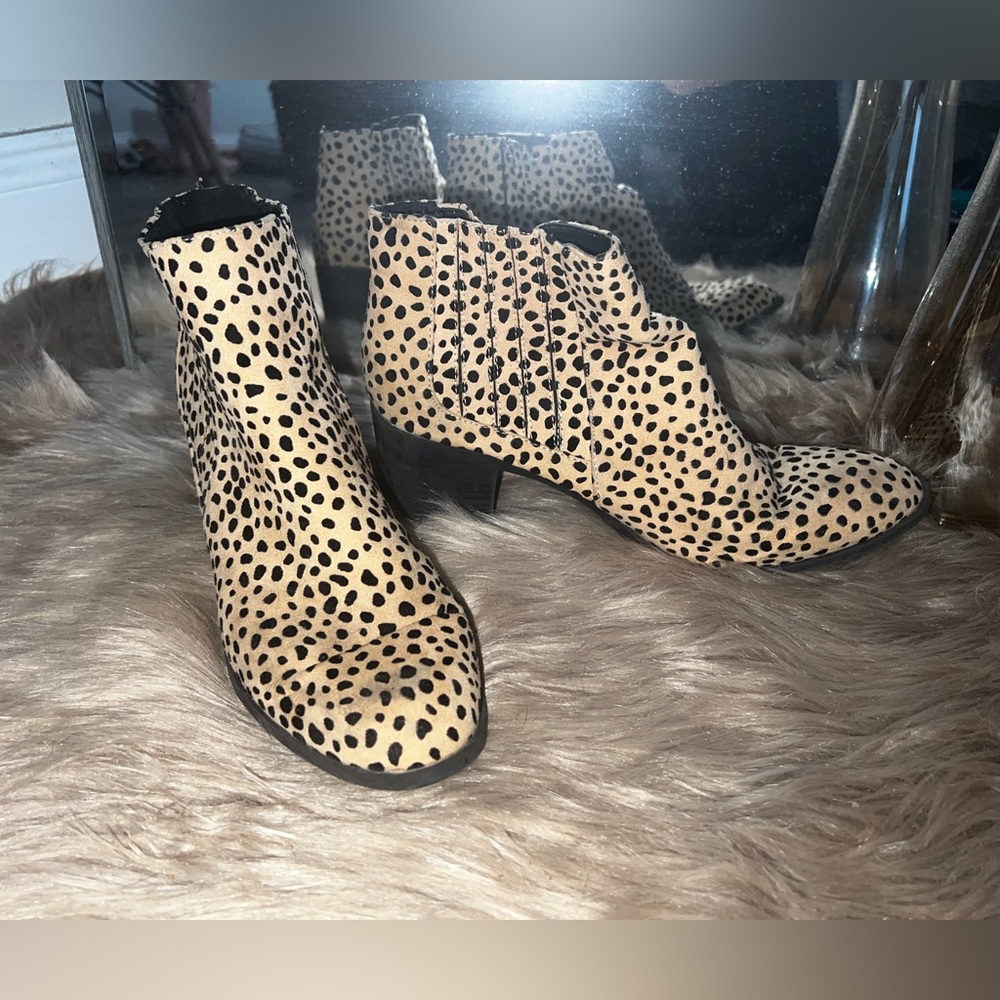Leopard booties.